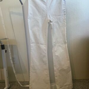 INC International Concepts Women's Flare White Jeans